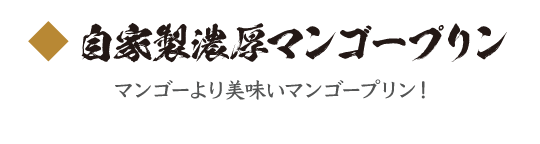 自家製濃厚マンゴープリン マンゴーより美味いマンゴープリン！